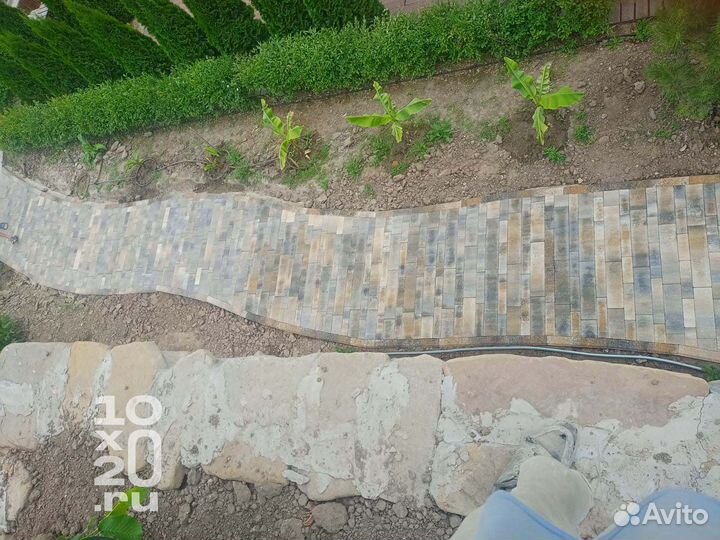 Тротуарная плитка, брусчатка, бордюры под ключ