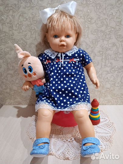 Винтажная кукла Berjusa 65 см