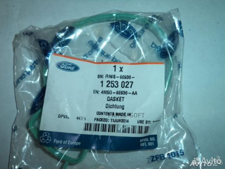 Ford 1253027 Прокладка дроссельной заслонки