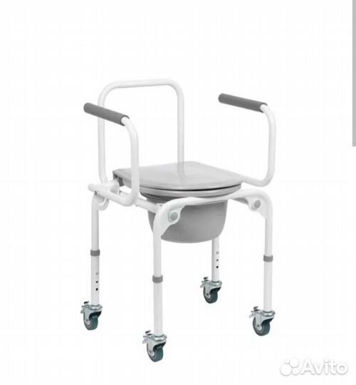 Стул санитарный на колёсах новый