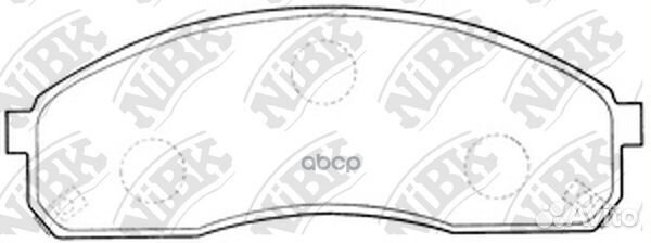 Колодки тормозные дисковые передние NiBK PN0671