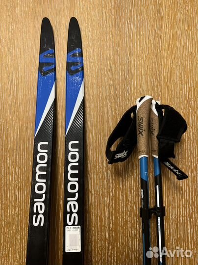 Беговые лыжи Salomon S/Race Carbon +палки +ботинки