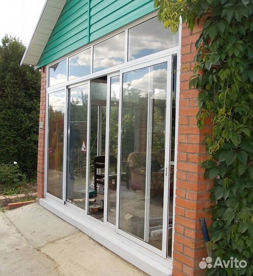 Остекление терассы раздвижное