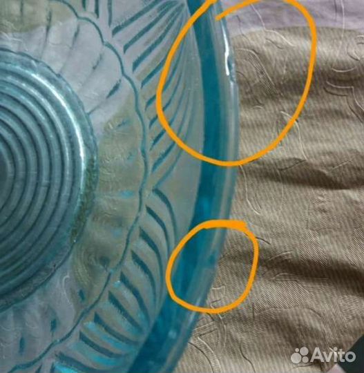 Ваза из купоросного стекла. СССР