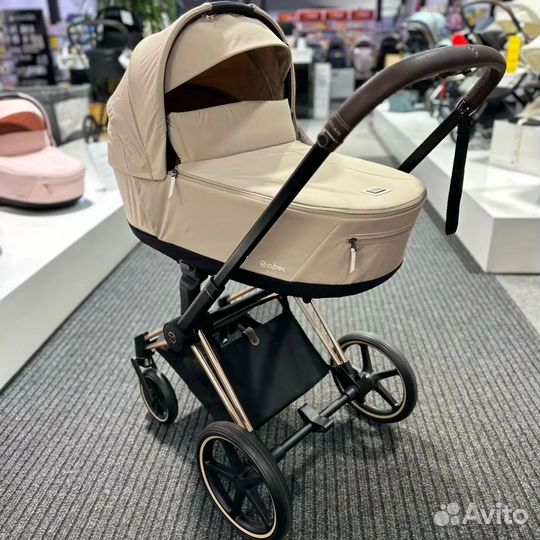 Коляска 2в1 3в1 Cybex Priam 4 Cozy beige