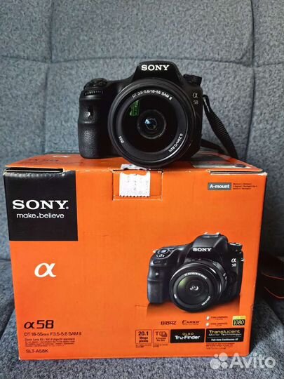 Зеркальный фотоаппарат sony a58