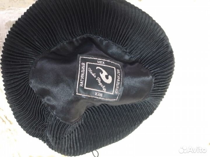 Норковый мягкий берет