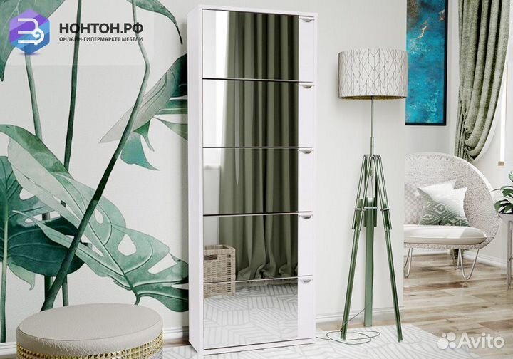 Тумба для обуви тип 9 белый ясень