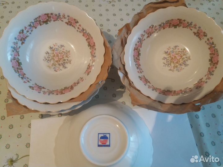 Тарелки суповые новые Китайский фарфор 80г