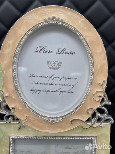 Фоторамка металлическая на 3 фото