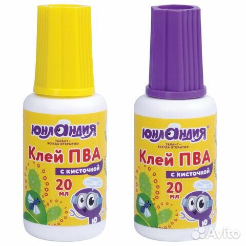 Клей пва с кисточкой, 20 г