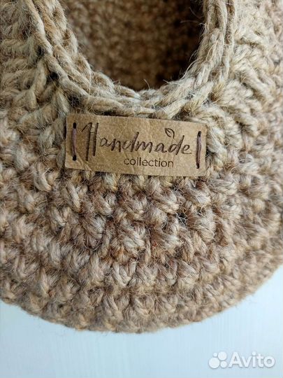 Корзина из джута средняя