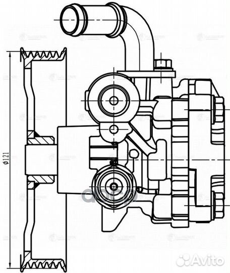 Насос гур Suzuki Grand Vitara 2.4i 05 LPS2402