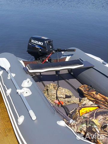 Лодочный мотор Suzuki и надувная лодка Таймень объявление продам