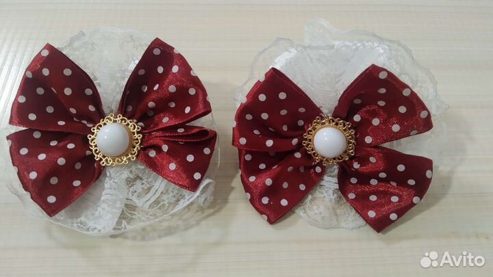 Бантик Резинка для волос для девочек школьный