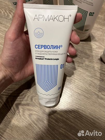 Крема для защиты, средства для очистки кожи