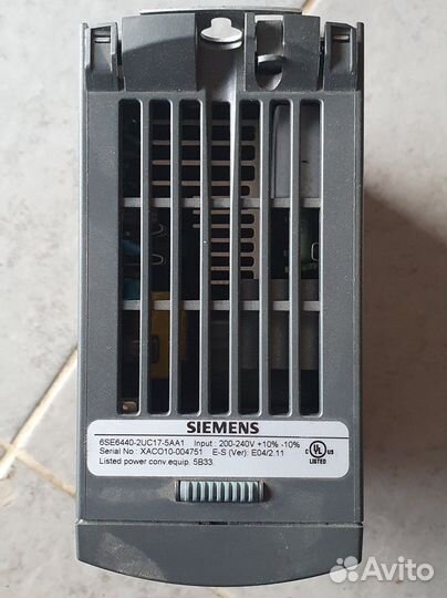 Частотный преобразователь Siemens Micromaster 440