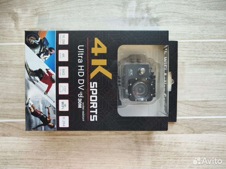 Экшн камера 4к с Wi-Fi новая