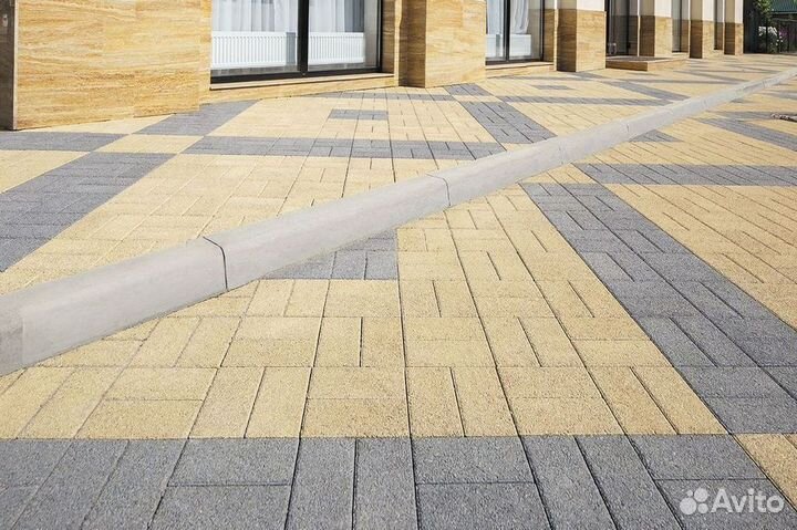 Тротуарный бордюр Стандарт Серый с доставкой