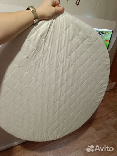 Круглый матрас для детской кроватки