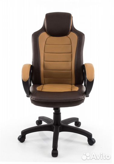 Компьютерное кресло Kadis коричневое - бежевое