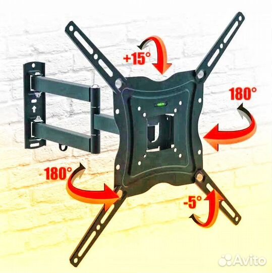 Новый кронштейн для телевизора поворотный до 20 кг
