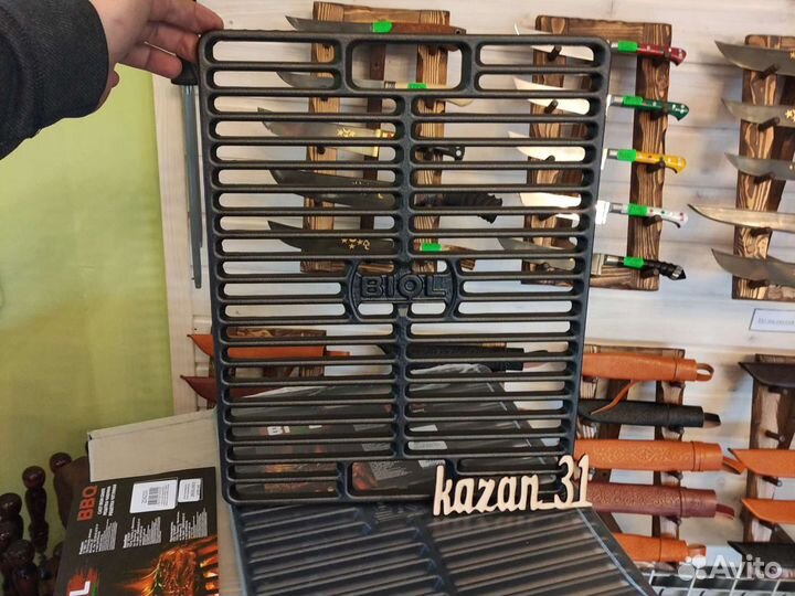 Решетка чугунная для барбекю, чугунная решетка для