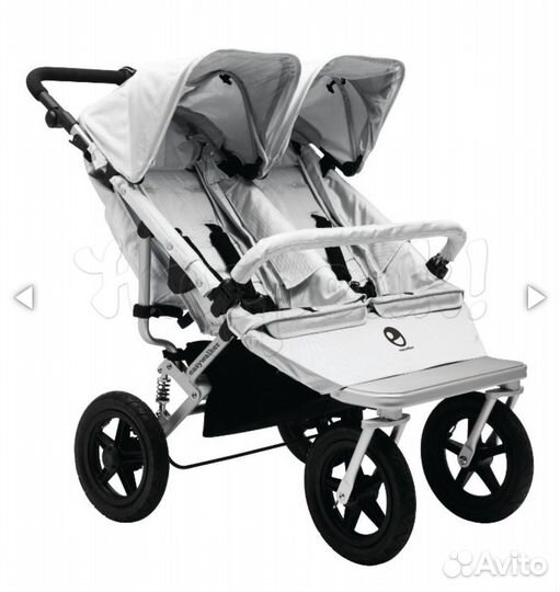 Коляска для двойняшек easywalker DUO silver 2 В 1