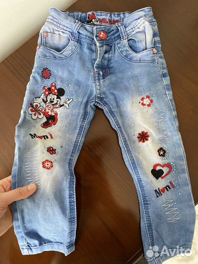 Джинсовые детские брюки
