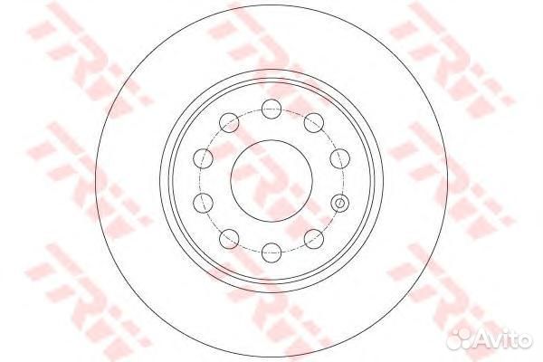 Диск тормозной зад DF7911 TRW