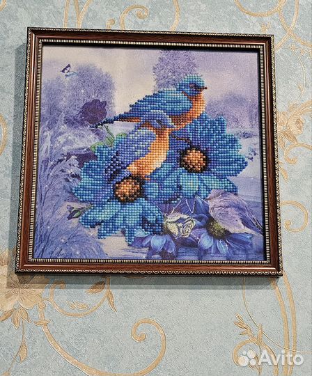 Картина кристаллами