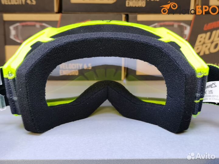 Очки Leatt Velocity 4.5 Citrus Clear