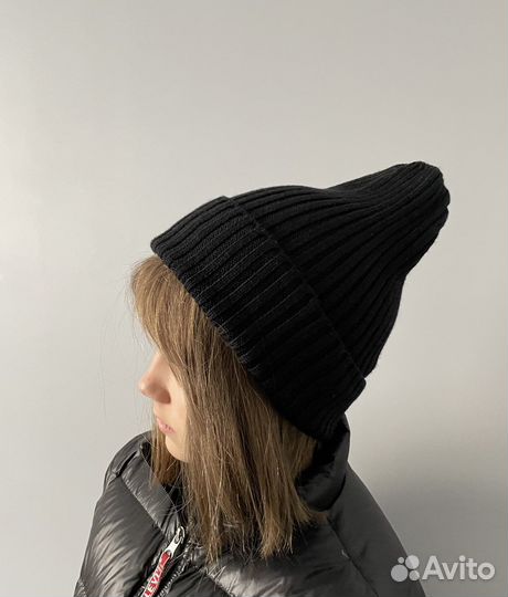 Шапка-тыковка из мериноса 100