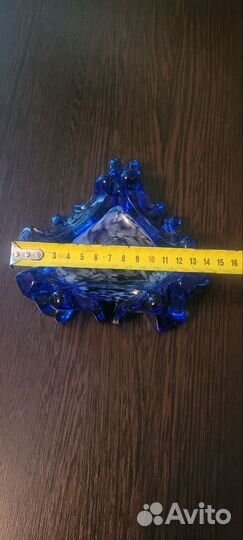 Пепельница цветное стекло