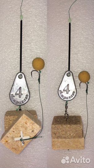 Снасти на сазана, жмыховки, макушатники, закидные