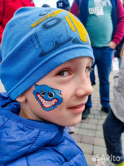 Аквагрим и блеск-тату на праздник, день рождения