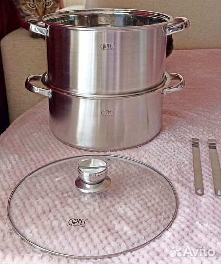 Пароварка/Мантоварка Gipfel 8.7 л Messina 1308