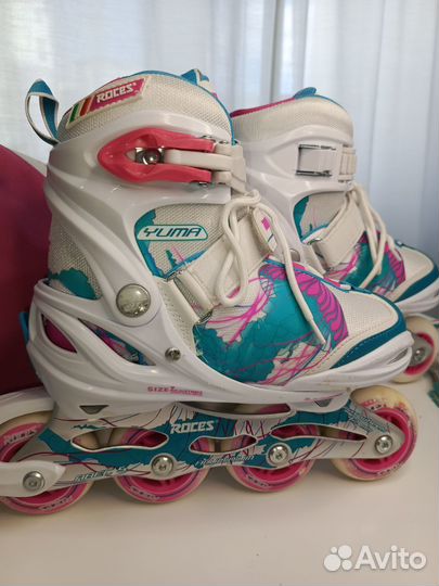 Ролики детские с экипировкой и сумкой, р. 30-35