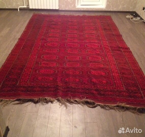 Старинный шерстяной персидский ковёр ручной работы