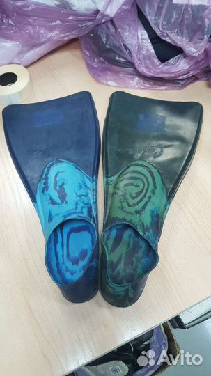 Ласты новые пластиковые и резиновые