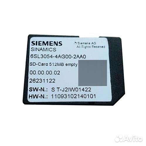Карта памяти Siemens 6SL3054-4AG00-2AA0