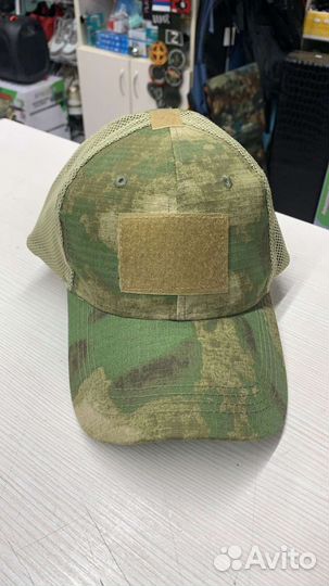 Кепка бейсболка из армированной нити сетка мох