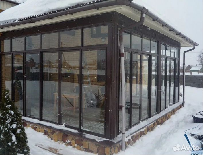 Остекление коттеджа