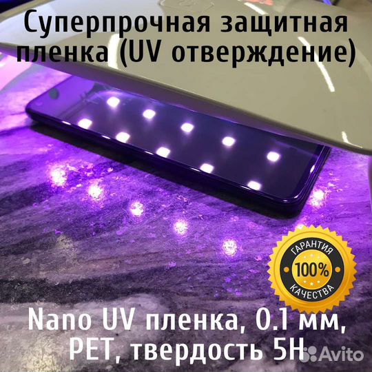 Гидрогелевая UV суперпрочная пленка на смартфон