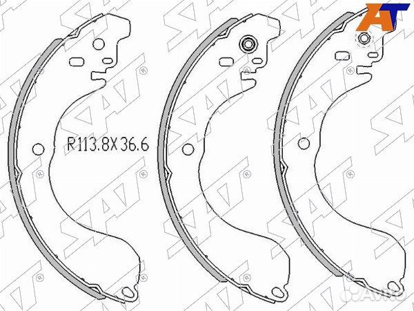 Колодки тормозные барабаные nissan sentra