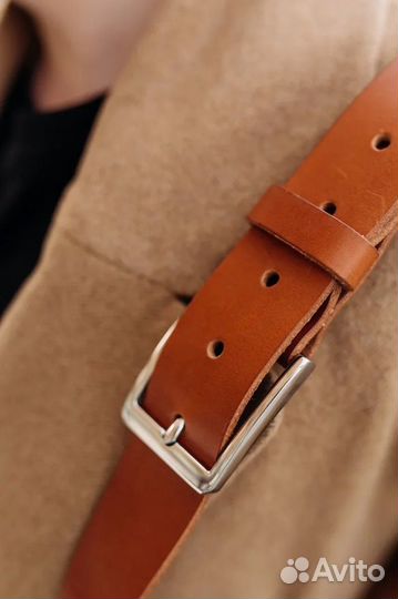 Мужской кожаный ремень