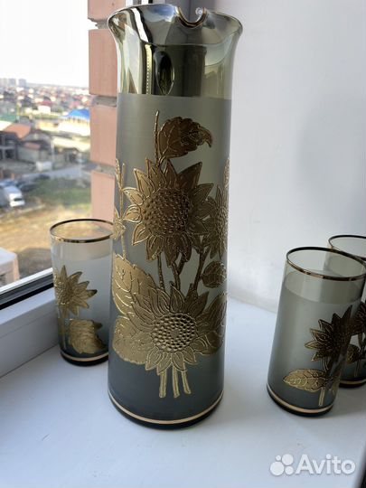 Графин со стаканами чехия