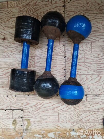 Гантели 3 штуки 12, 10 кг