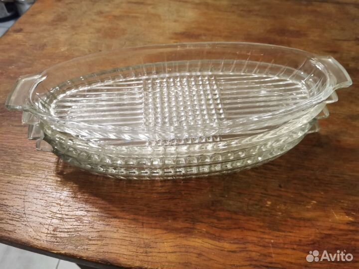 Винтажная Селедочница стекло СССР