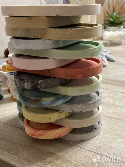 Подносы из гипса